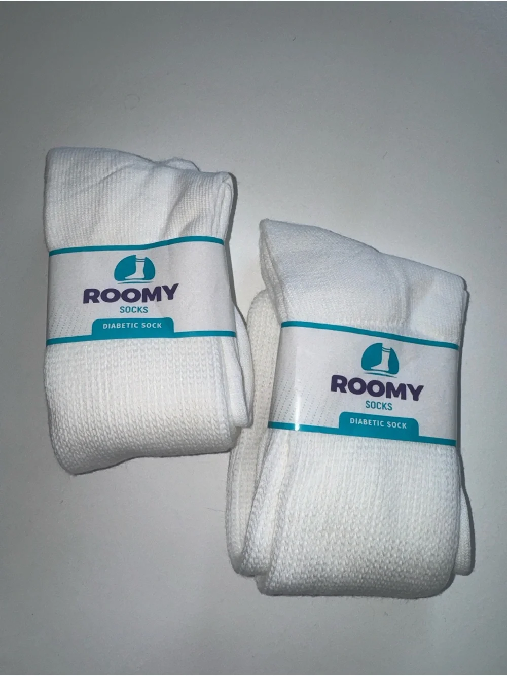 Roomy diabetic socks